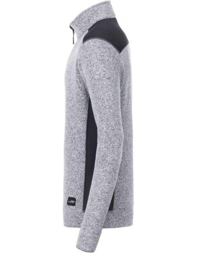 Îmbrăcăminte de lucru pentru bărbați, din fleece tricotat, cu fermoar 1/2 - rezistentă